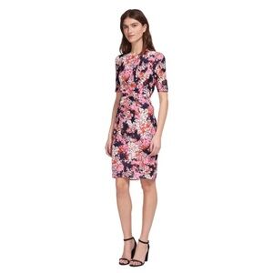 Whistles Floral Silk Sheath Dress